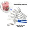 Dental Oral Centric Tray Set Impression Trays ProGauge for Bite Recording 2mm/3mm/5mmDenture Repair Occlusal Record Articulator
