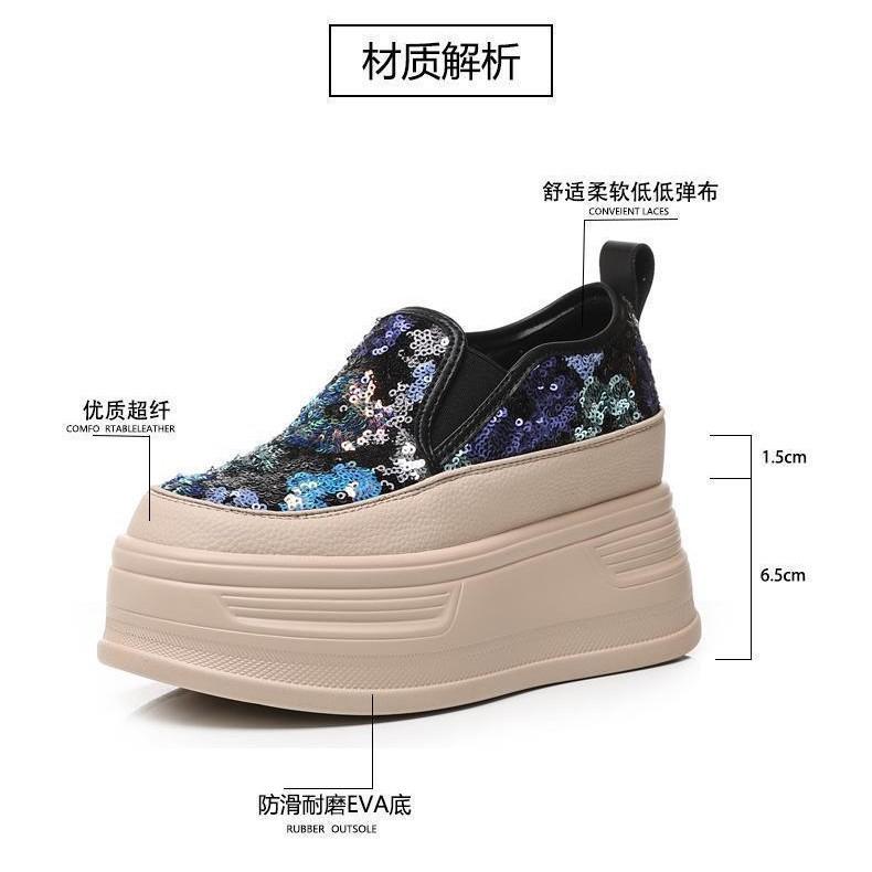 Thick-soled One-pedal Women's New Muffin Shoes In Spring and Autumn