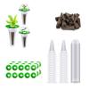 Hydroponic Garden Accessories Pod Kits Including Grow Baskets Clear Insulation Lids Plant Grow Sponges Labels for Seed