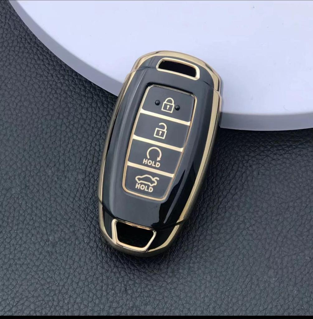 Key Cover for Hyundai Tucson, Ix35, Ix25, and Fiesta - Fits 3, 4, and 5-Button Keys