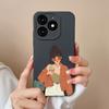 Чехол для телефона Tecno Itel A70 Крутая Девочка Мультяшный Рисунок Жидкий Силикон Чехол Для ItelA70 A 70 Высококачественный Новый Дизайн Fundas