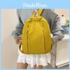 Color Fashion Solid Large Capacity Backpack Surface Inner Pocket Travel School