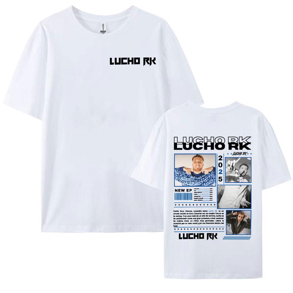Rapper Lucho Rk Album Tour 2025 Graphic T Shirts Unisex Women High Quality Hip Hop Pop Music Tee Shirt Cotton Short Sleeve TShirts