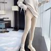 Женские вязаные леггинсы Осень Зима Теплые Однотонные Вязаные брюки с высокой талией Эластичные вязаные леггинсы