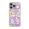 Ins Милый фиолетовый кролик Чехол для телефона для iPhone 17 16e 16 15 14 13 12 11 Air Pro Max X XR XSMAX 8 7 Plus Роскошный прозрачный чехол