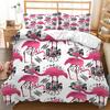 Bed Three-Piece Quilt Cover Ins Wind Animal Pattern Print Kit Home Textile Skin