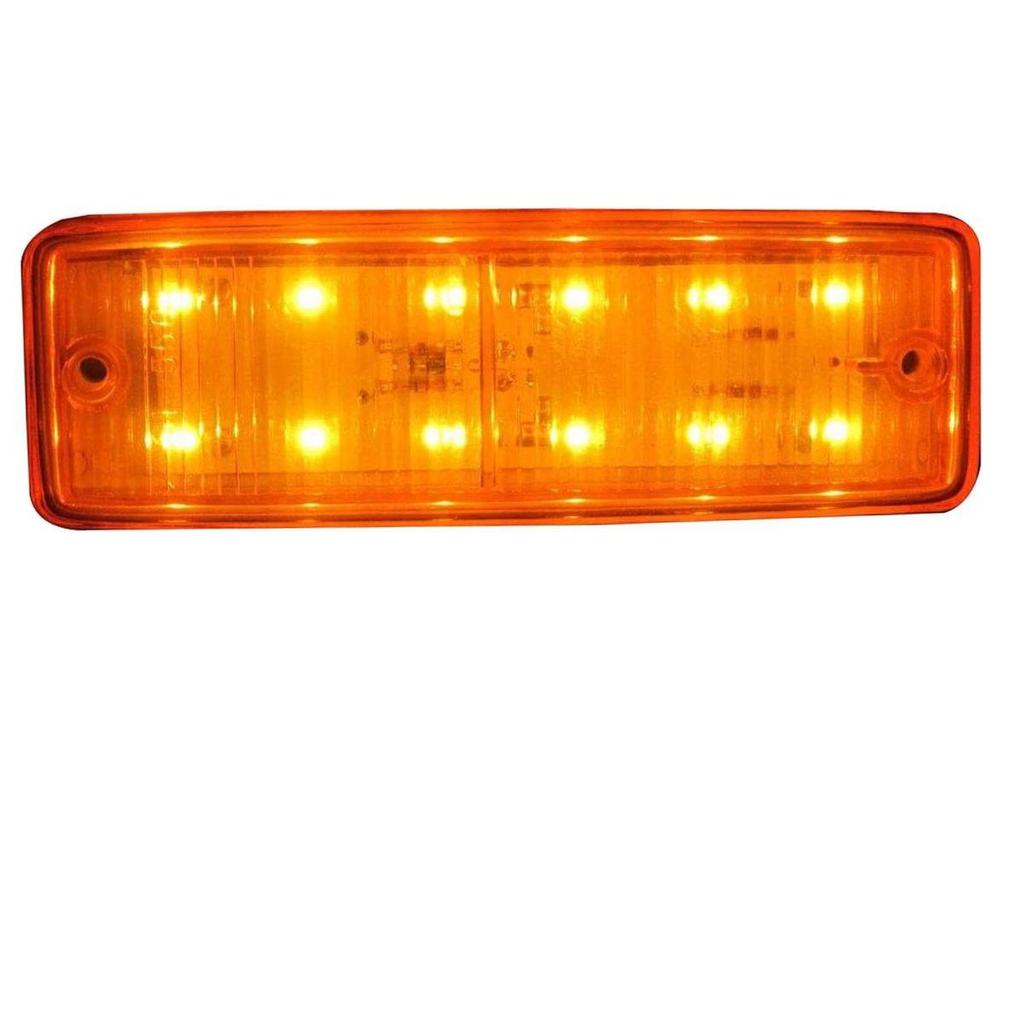 Amber Led Side Marker Light Trailer Rv Marker Rectangular Led/SMD Clearance Marker For Truck Trailer Rv Campervan Pickup Suv Shockproof Universal Fit