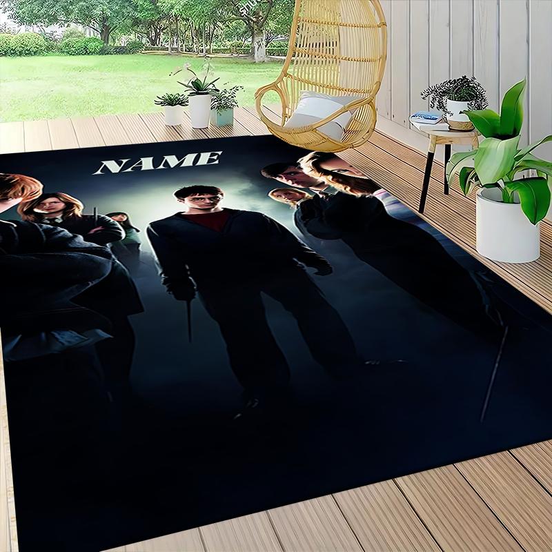 Custom Name "Harry Potter White Owl" Carpet Rug Customizable Soft Washable Anti-Slip Home Living Room Sofa Mats Personalized Rug. 090976
