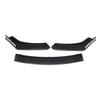 Glossy Black Front Lip for 2016-18 Honda Civic Splitter Corner Caps Body Kit