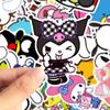 25/50 шт. Sanrio Hello Kitty My Melody Kuromi Cinnamoroll смешанные милые наклейки с героями мультфильмов для ноутбука, скейтборда, багажа, холодильника, ноутбука