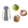 3-piece set of mounting nozzle, cream cake decoration nozzle, mochi pipe, and stainless steel mochi decoration baking tool