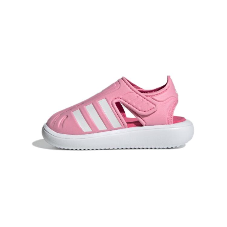 Adidas Water Sandal Comfortable Non-Slip Low-Top Walking Shoes Baby Shoes Pink White IE2604
