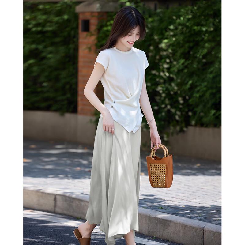 TERRE BLEUE Women's Summer T-Shirt & Skirt Set