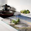 Kitchen Multifunctional Decorative Glass Board Sun and Dunes 80x52 cm