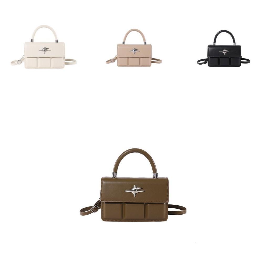 Stylish Black Pu Mini Handbag For Women With Lock Closure And Casual Design