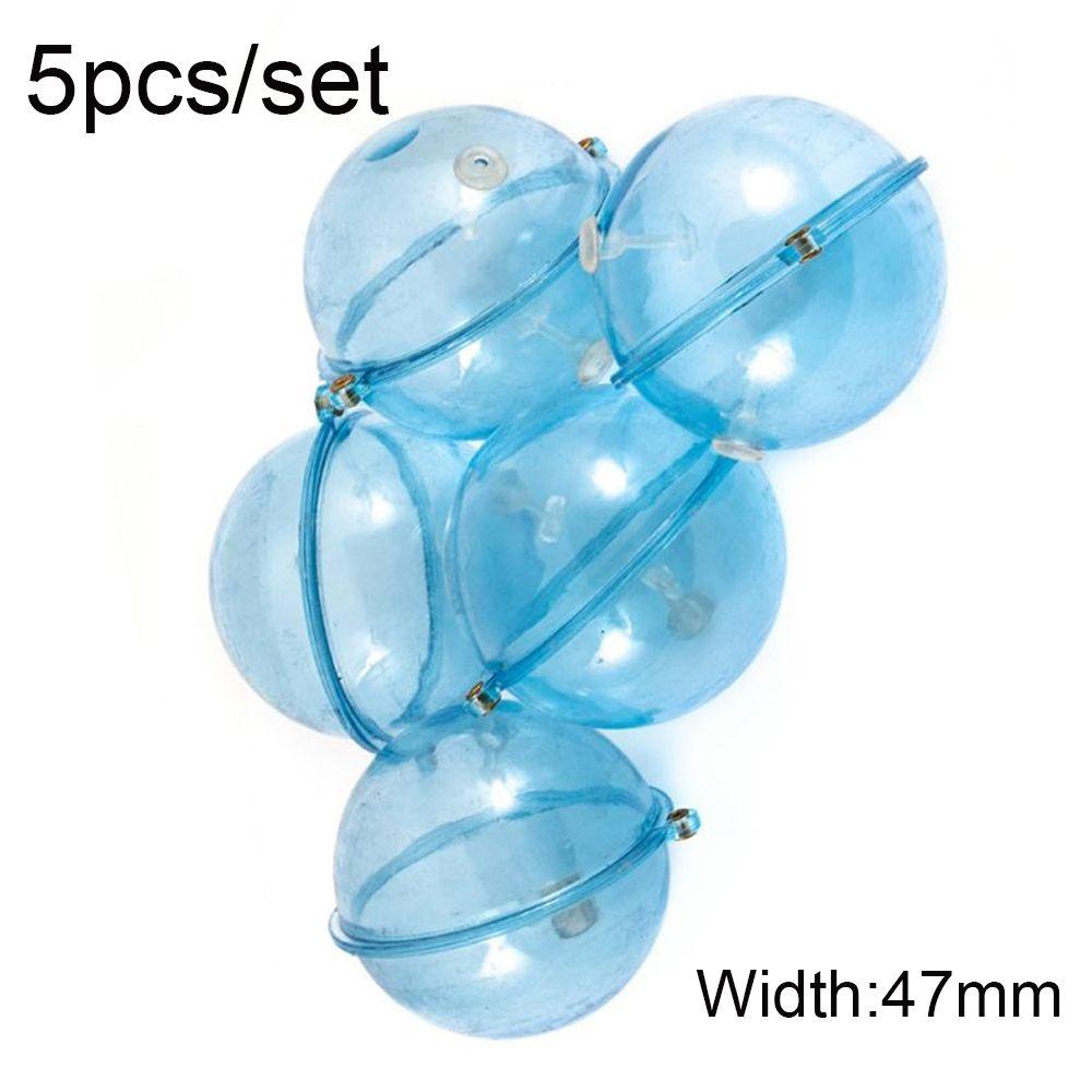 5 шт./компл. Новые сине-красные пластиковые поплавки-пузыри, рыболовные поплавки-шарики, морская рыбалка, водяной шар