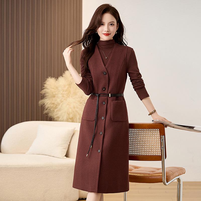 2025 Spring High-End Women's Fashion Two-Piece Set: Elegant Slimming Shirt & Vest Dress ME1861