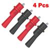 4pcs Multimeter Push On For Alligator Clip Insulated Crocodile Clamp for Electrical
