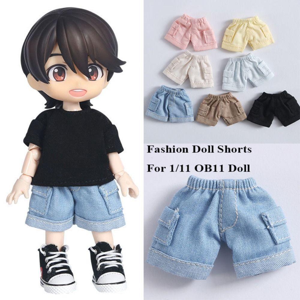 Модные куклы носят шорты Повседневная одежда Шорты для кукол ручной работы Мини-джинсы Шорты 1/12 Куклы BJD