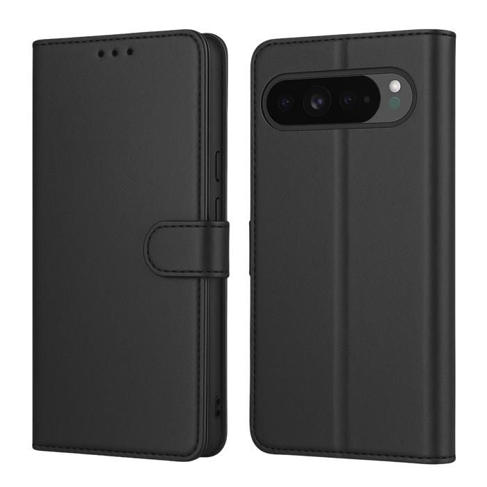 Case - PHONILLICO - Google Pixel 10 Pro XL - Black Wallet - Magnetic Flap - Card Storage