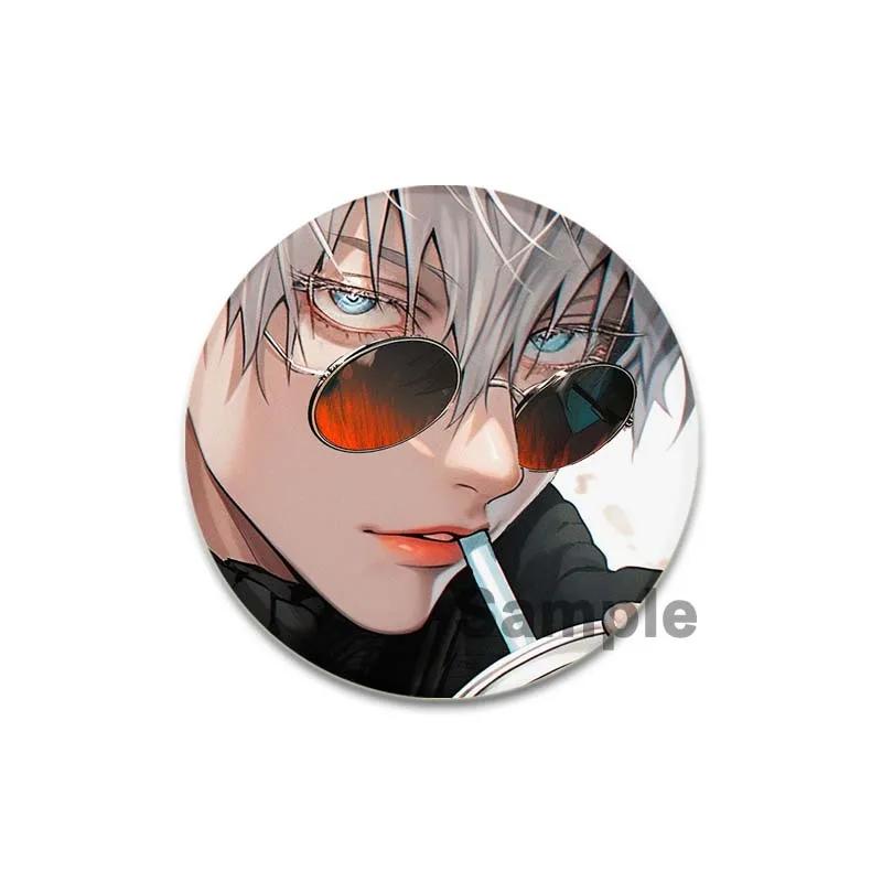 32/44/58mm Cute Anime Style Jujutsu Kaisen Brooch Satoru Gojou Cosplay Comic Button Pins Clothes Backpacks Cartoon Badge Jewelry Accessorie