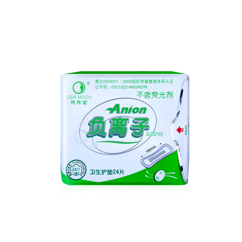 16 упаковок анионовых гигиенических прокладок Love Moon, прокладок для трусов, анионовых прокладок, гигиенических прокладок, женских прокладок для мытья