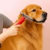 Steel Comb Dog Rake Comb Anti-Slip Handle Pet Deshedding Brush Pet Grooming Rake Shedding Season