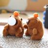 15Cm Cute Bubble Spitting Capibala Pendant Plushie Dolls Stuffed Plush Doll Capybara Toys Bag Keychain Ornaments For Kids Gifts