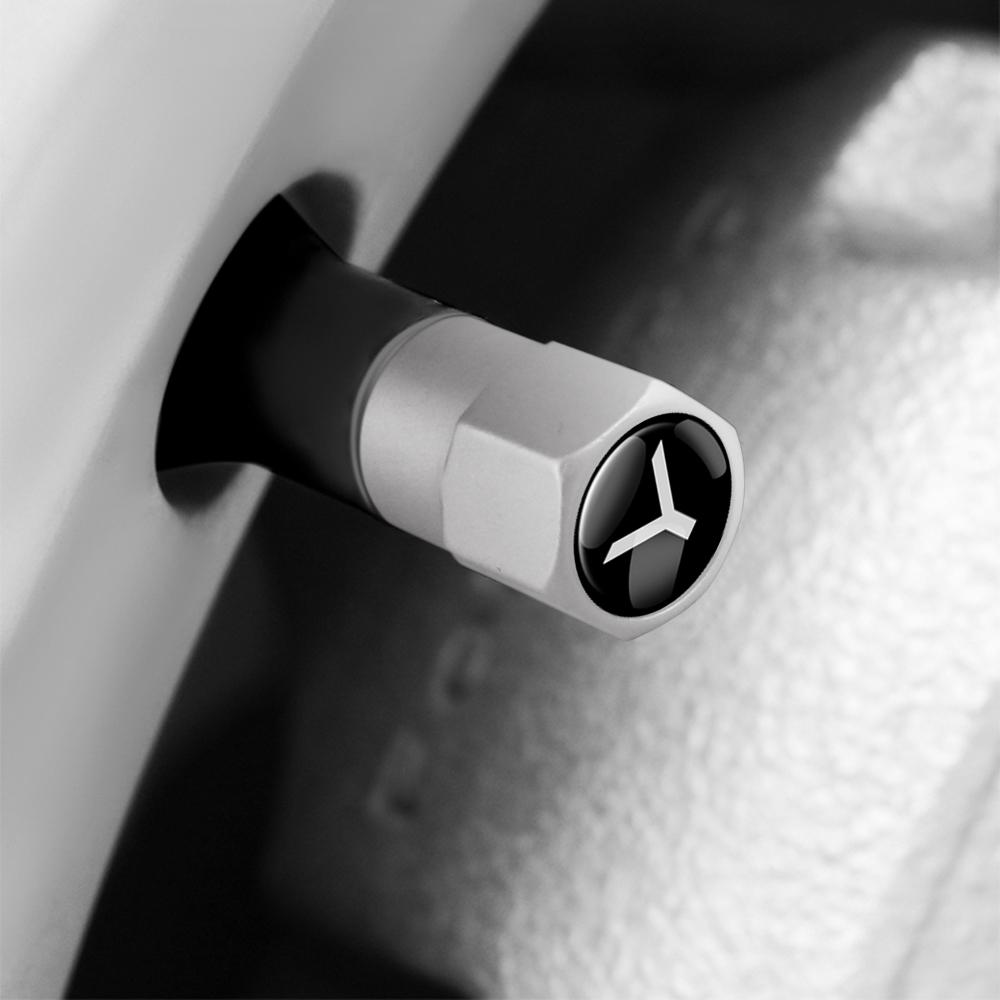 hjqcu2 4Pcs 3D Aluminum Alloy Wheel Tire Valve Caps Auto Accessories For Tesla Model 3 Model S Model X Coil Mod K80 Roadster Invader