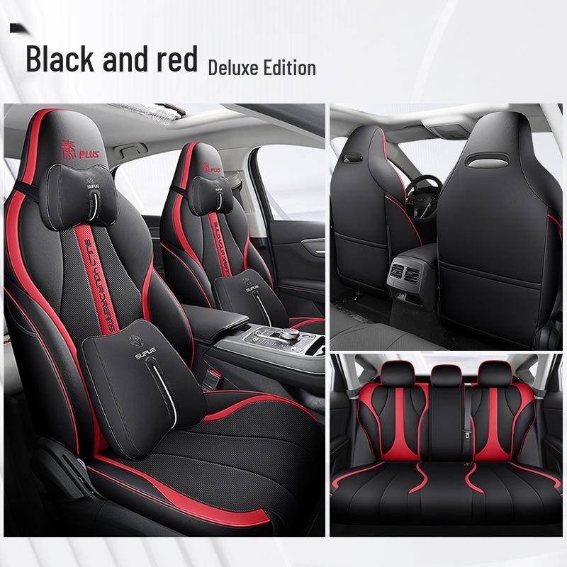 Спортивный кожаный чехол на сиденье DJGY для BYD Qin PLUS - Всесезонная подушка