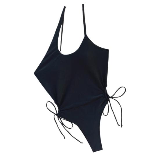 Модное женское монокини, однотонное удобное женское бикини с открытой спиной для бассейна