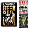 Vintage Beer Poster Retro Metar Tin Signs for Bar Club Funny Sayings Pub Decor Garage Home Party Cellar Pubs Wall Art Plaques