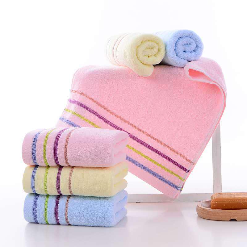 100% Хлопковое жаккардовое полотенце - 100 г Впитывающее и утолщенное для умывания и купания взрослых