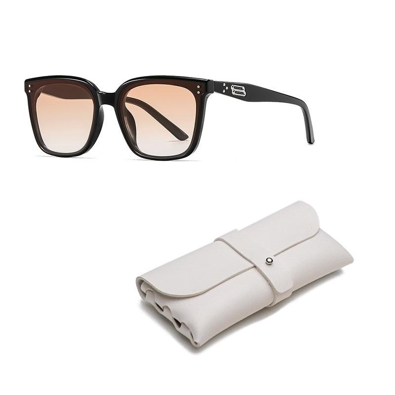 New fashion square sunglasses for women's high-end face small UV-proof sunglasses