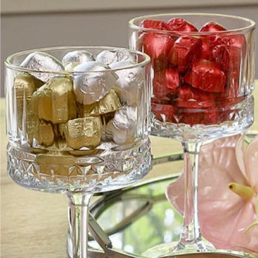 4 Pieces Presentation Footed Bowl Ice Cream Bowl Dessert Bowl 500 Cc