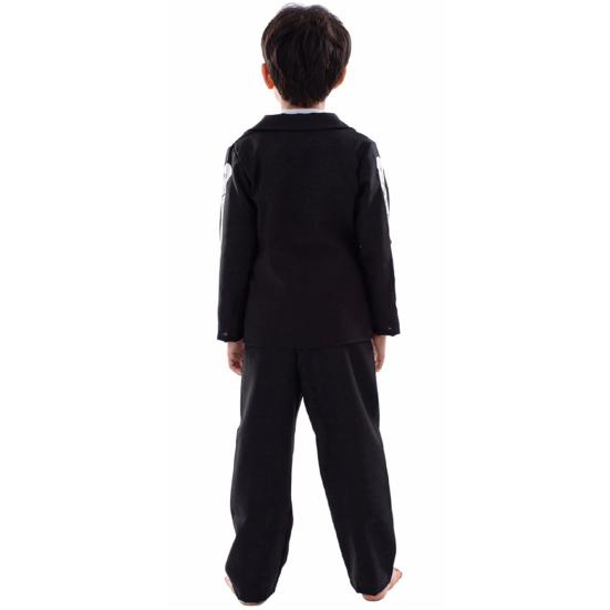 Kids Skeleton Costume Halloween Skeleton Tutu Skirt/Dinosaur Jumpsuit/Bone Onesie Outfit for Boys Girls Dress-up