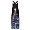 Женский рождественский комбинезон Small Fresh Star Christmas Tree Print Retro Jumpsuit