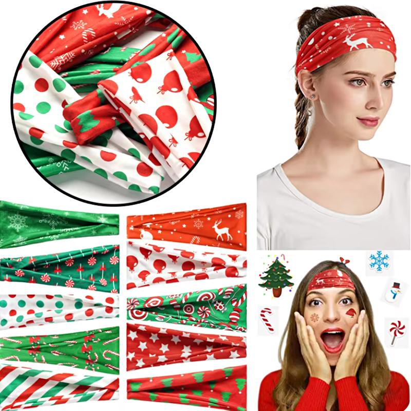1Pc Hair Accessories Headband Elastic Christmas Decorations Sports Headband Breathable