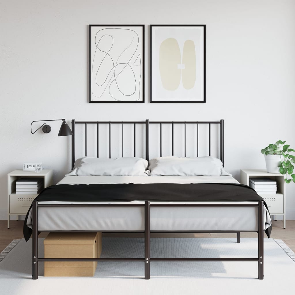 Nightstands 2 pcs. White 36 x 39 x 50.5 cm Steel
