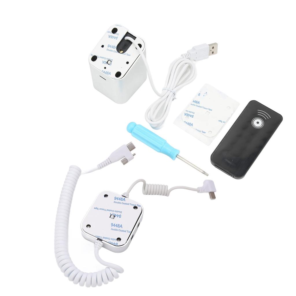 Anti Theft Cell Phone Display Stand 95?120dB Security Alarm Fast Charging Infrared Remote Control