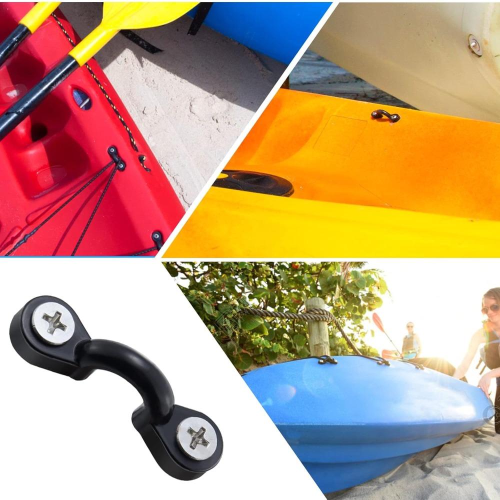 6-20PCS Kayak Clips Nylon Kayak Pad Eye Anchor Point Tool Marine Boats Aquatic Sports Surfing Deck Rigging Kit Boat Accessories