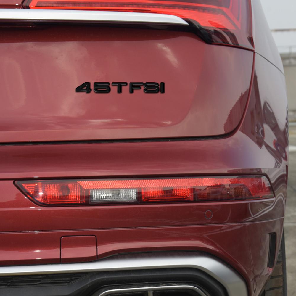 ABS Car Tail Badge Sticker Rear Trunk Emblem Decoration Decal For AUDI 30TFSI 35TFSI 40TFSI 45TFSI 50TFSI 55TFSI 60TFSI Letter