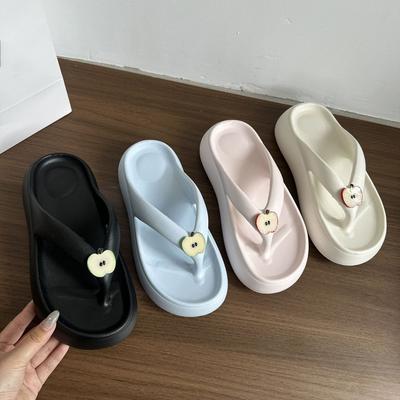 Корейская версия наступить в дерьмо имеет повышенное ощущение нескольжения и универсальные крутые тапочки, супер огонь милые шлепанцы на толстой подошве, во