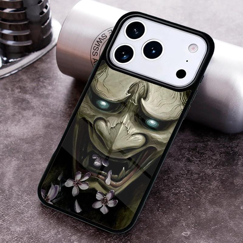Oni Mask Phone Case for iPhone 17 16 15 Pro Max Air 14 13 12 11 Plus Shockproof Capa Cover