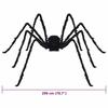 VidaXL Décoration Araignée Halloween 3 pcs Noir 200 cm, Déco Halloween, agencement effrayant pour le salon 42020051