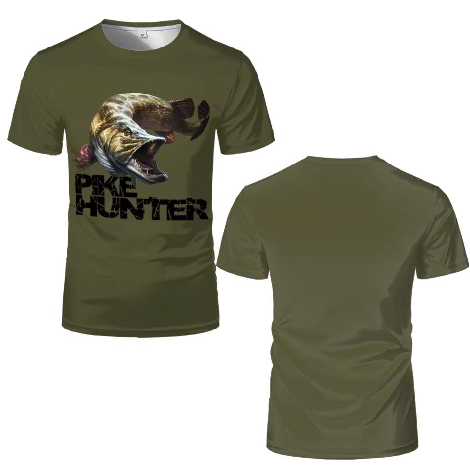 Летний топ с круглым вырезом и 3D-принтом карпа, модная повседневная мужская футболка с коротким рукавом