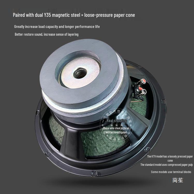 Высокомощный Низкочастотный Динамик с Двойным Магнитом для Караоке-Колонки 8, 10, 12 дюймов