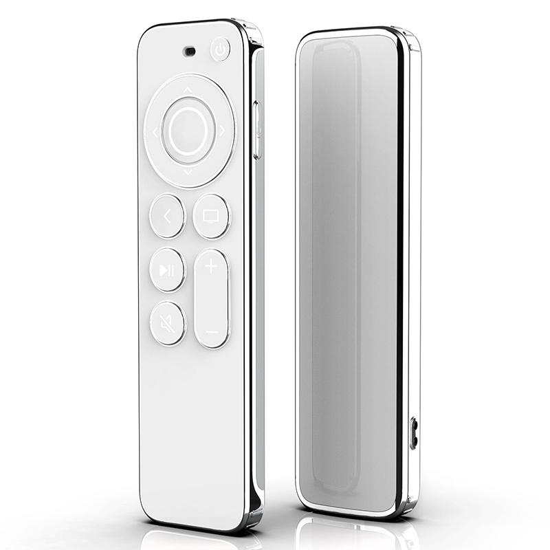 Чехол Tpu Silver Edge, совместимый с пультом дистанционного управления Apple TV 4K/Hd, предотвращает появление царапин, защищает от падений, прозрачный защитный чехол