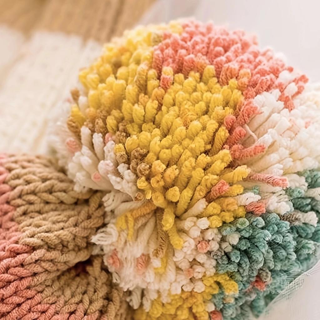 1pc Gradient Rainbow Color Yarn, Suitable For DIY Crochet And Knitting Warm Sweater Sofa Cushion, Scarf, Hat, Shawl And More