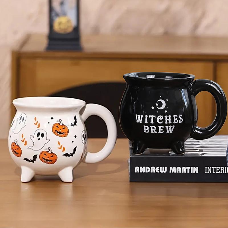 Хэллоуин Волшебная банка Волшебника Керамическая кружка Декоративное украшение Тыква Привидение Послеобеденный чай Завтрак Чашка для молока Подарок на Хэллоуин